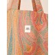 MAXI TOTE BAG orangé motif paisley