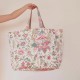 MAXI TOTE BAG blanc imprimé exotique