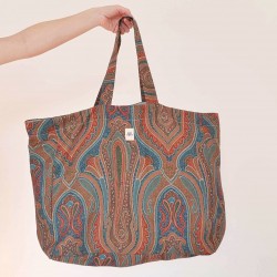 MAXI TOTE BAG Bleu paisley