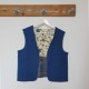 Gilet bleu chiné