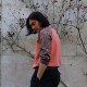 Sweatshirt corail manche motif cachemire