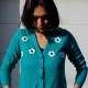 Gilet bleu canard pimpé