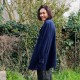 Veste oversize bleue nuit