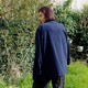 Veste oversize bleue nuit