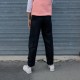Pantalon noir léger en lin