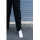 Pantalon noir léger en lin