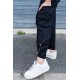 Pantalon noir léger en lin