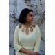 Robe midi jaune pâle