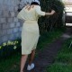 Robe midi jaune pâle