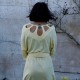 Robe midi jaune pâle