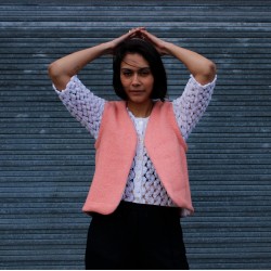 Gilet rose corail