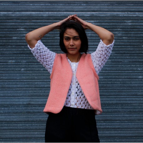 Gilet rose corail