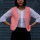 Gilet rose corail