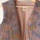 Gilet de berger mauve et corail