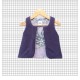 Gilet de berger enfant - Prune