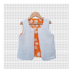 Gilet de berger enfant - Ecru