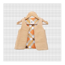 Gilet de berger enfant - Camel