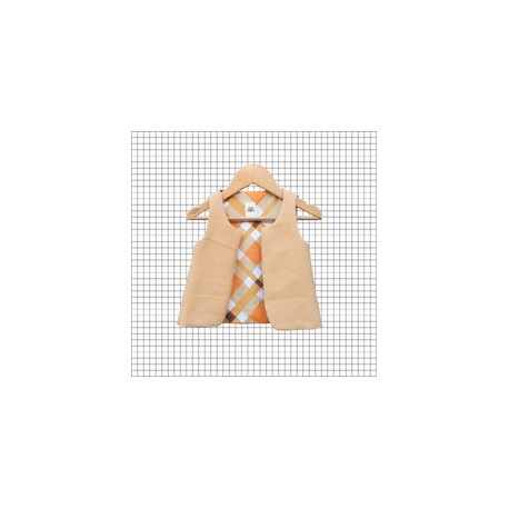 Gilet de berger enfant - Camel