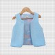 Gilet de berger enfant - Bleu glacier