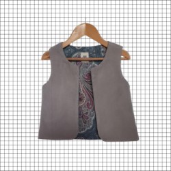 Gilet de berger enfant - Gris