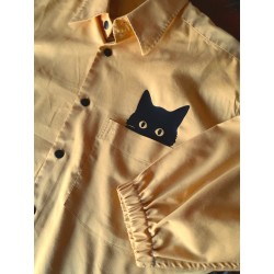 Chemise camel upcyclée