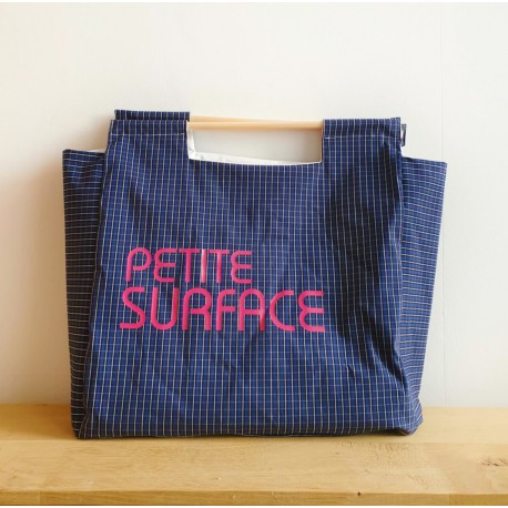 Maxi tote bag fleuri