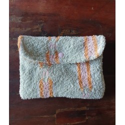 Pochette en serviette éponge verte