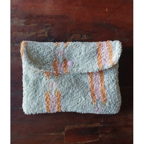 Pochette en serviette éponge verte