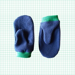 Moufles enfants bleues nuit