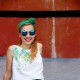 Bandeau twist vert