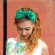 Bandeau twist vert